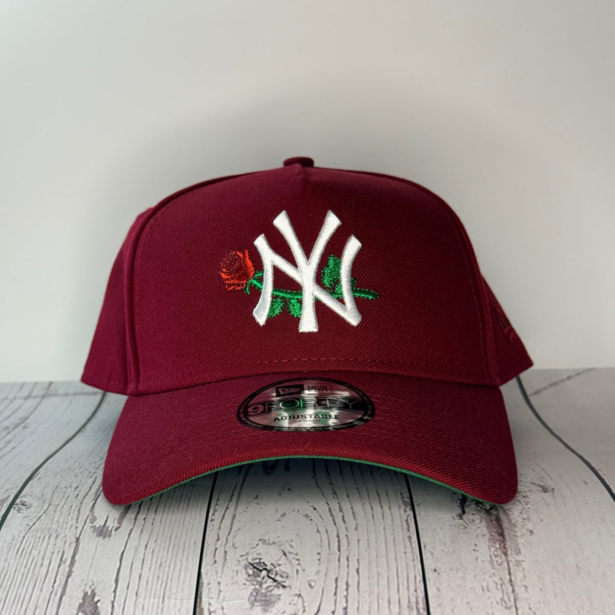 New Era 9FORTY A-Frame New York Yankees “Rose” Snapback 🌹 Cardinal Red