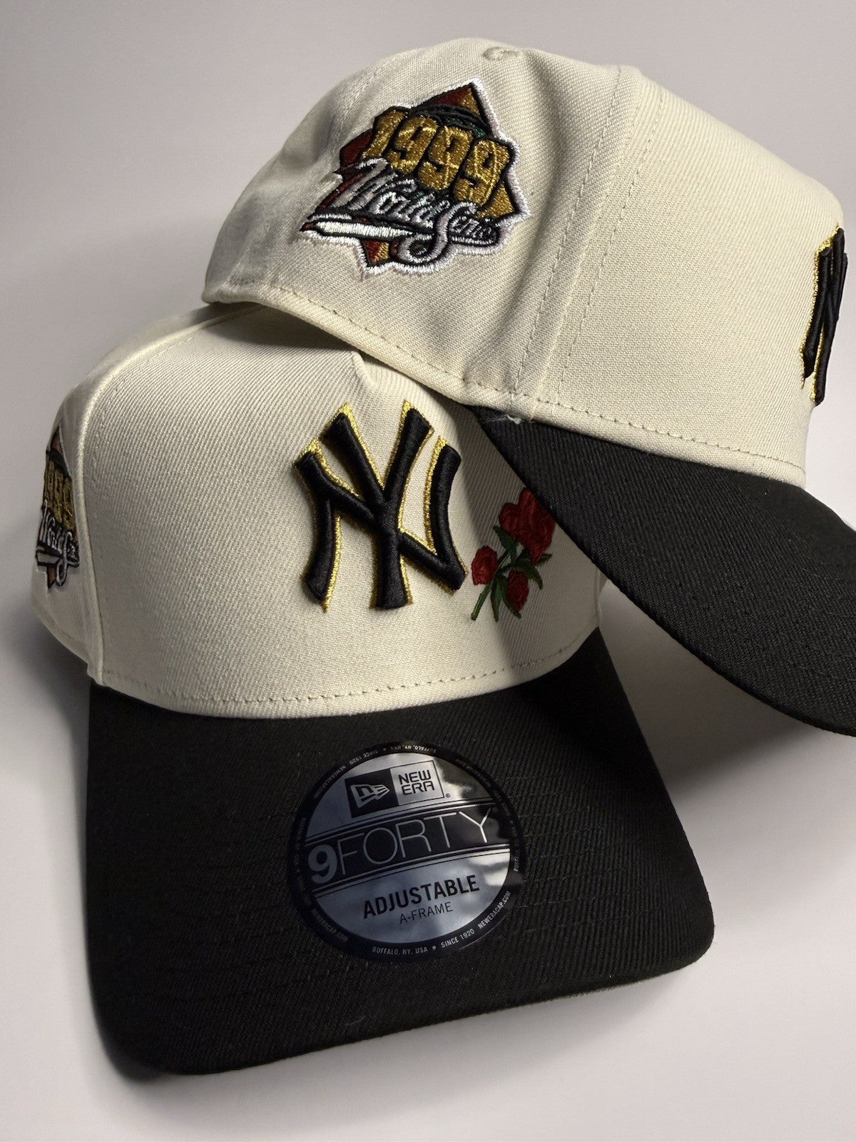 New Era 9FORTY A-Frame New York Yankees Rose 1999 World Series Patch Snapback