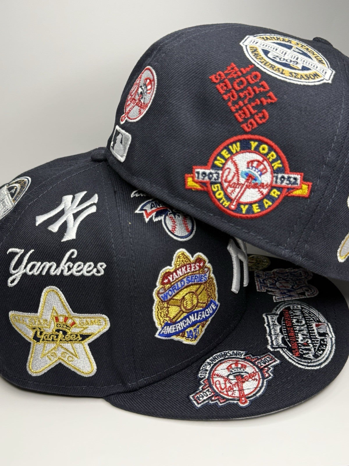 New Era 59FIFTY New York Yankees “All Over Patch” Fitted 7 1/4 Black / Grey UV