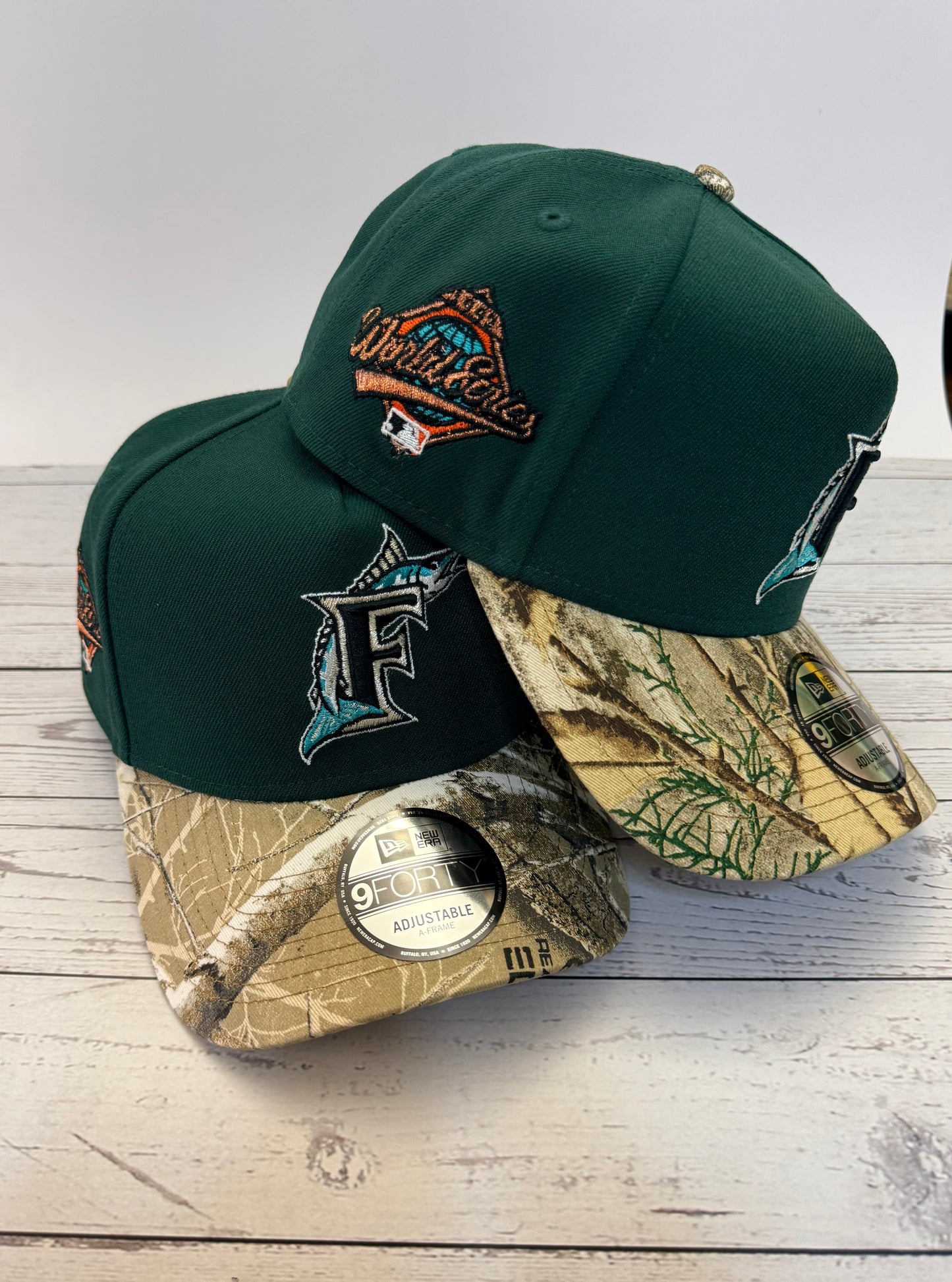 New Era 9Forty A-FrameRealtree Visor Miami Marlins 1997 World Series PatchSnapback Hat
