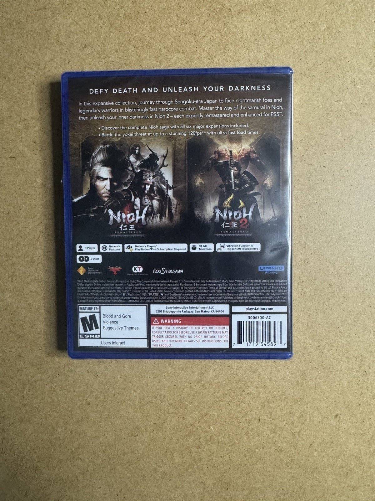 Nioh Collection – PlayStation 5 – Brand New & Sealed 🎮🔥 - ExclusiveCrowns