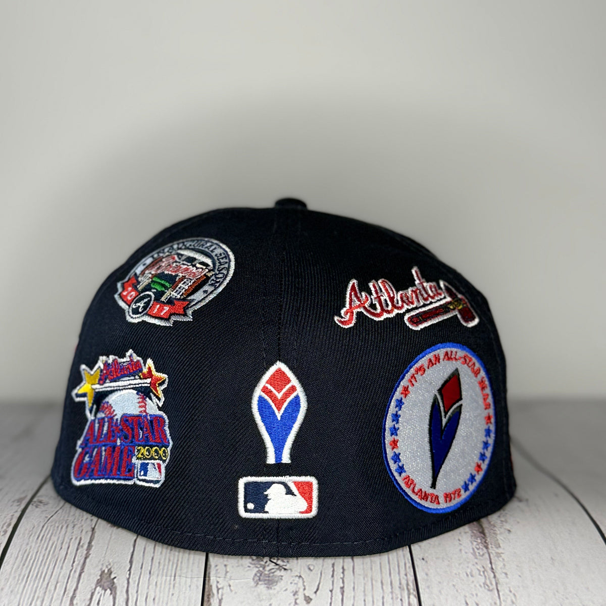 New Era 59FIFTY Atlanta Braves “All Over Patch” Fitted -Navy / Grey UV