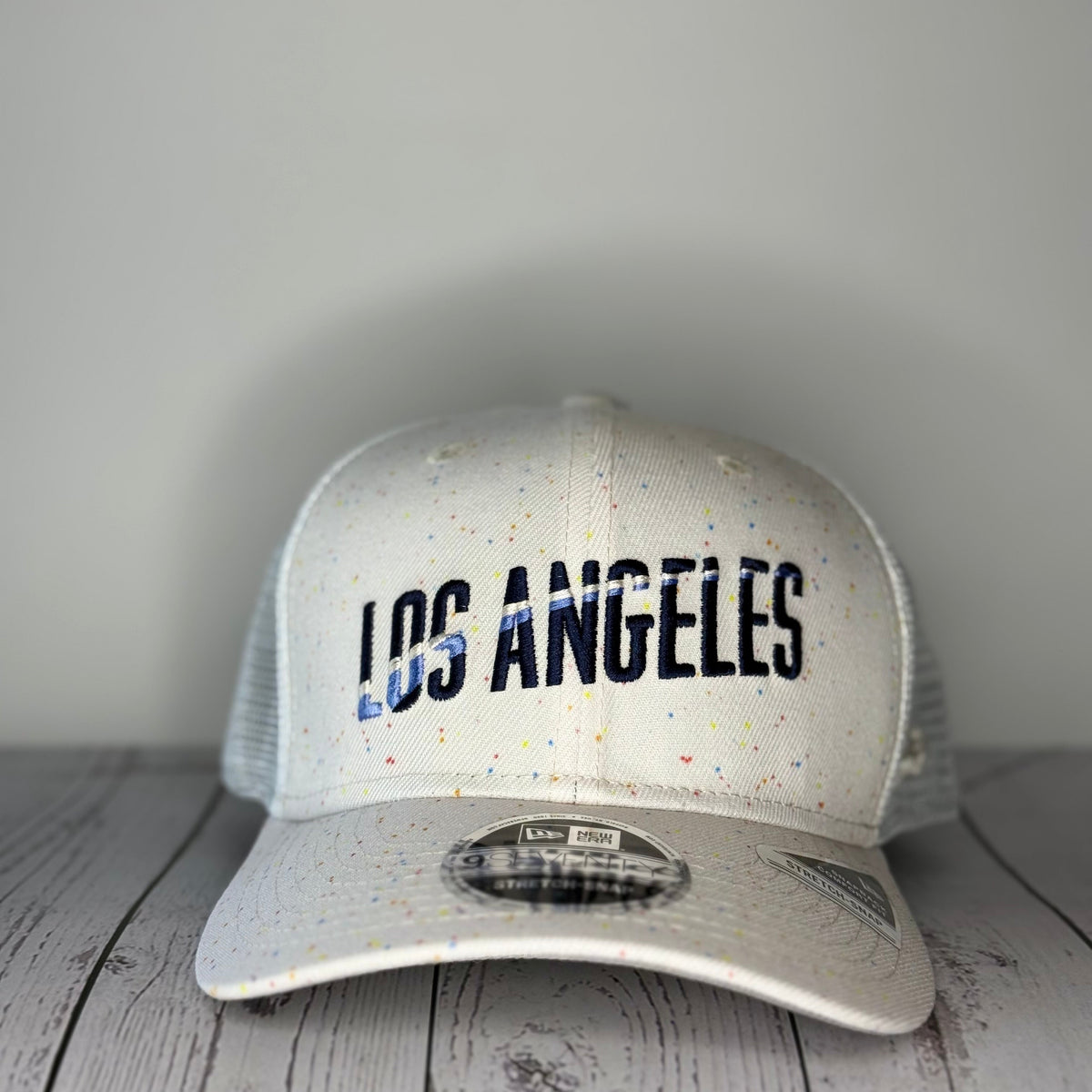 New Era 9Seventy Los Angeles Dodgers 2024 City Connect Speckle Snapback Trucker