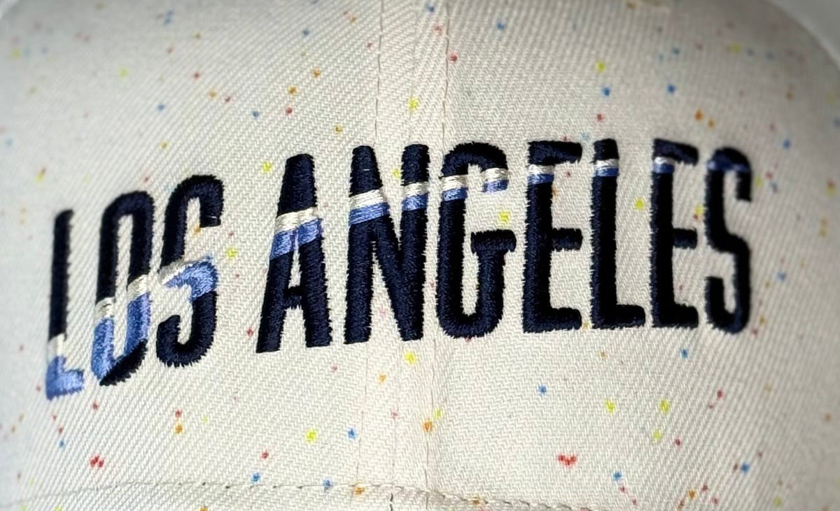 New Era 9Seventy Los Angeles Dodgers 2024 City Connect Speckle Snapback Trucker