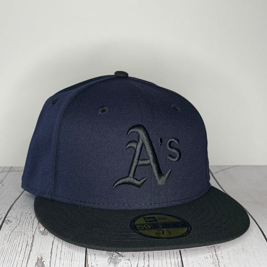 New Era 59Fifty Oakland Athletics Hat - Navy/Black