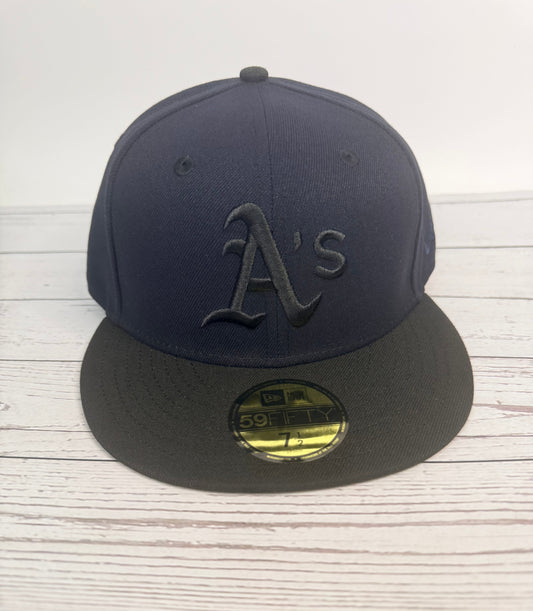 New Era 59Fifty Oakland Athletics Hat - Navy/Black