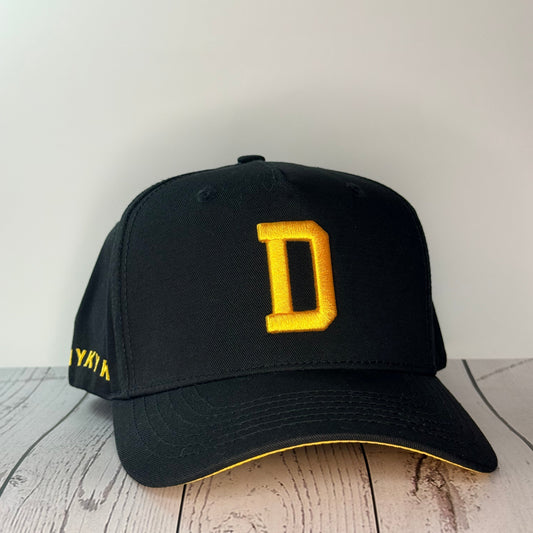D4D - Black & Yellow – Designed by Dads – Adjustable Hat
