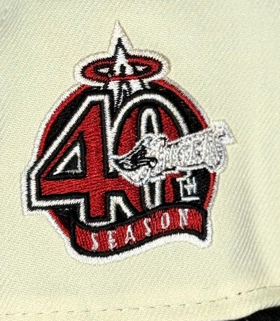 Angels 40th Season New Era 9FIFTY Snapback Off White Black
