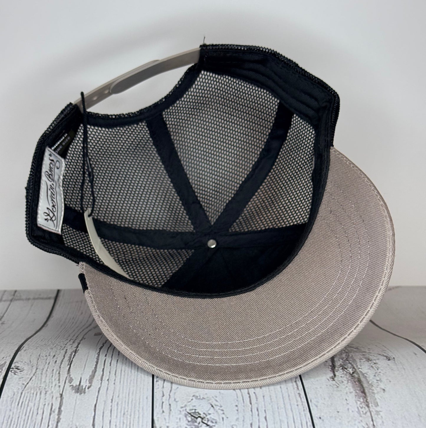 French Bulldog Trucker Hat Gray Black Mesh Adjustable Snapback Curved Cap