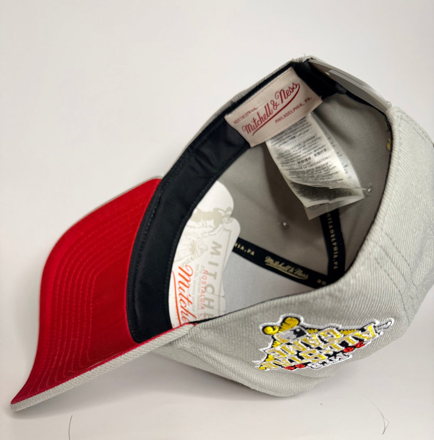 Mitchell & Ness Pittsburgh Pirates Era Flip Heritage Series Pro Pinch Snapback Hat – Grey/Grey