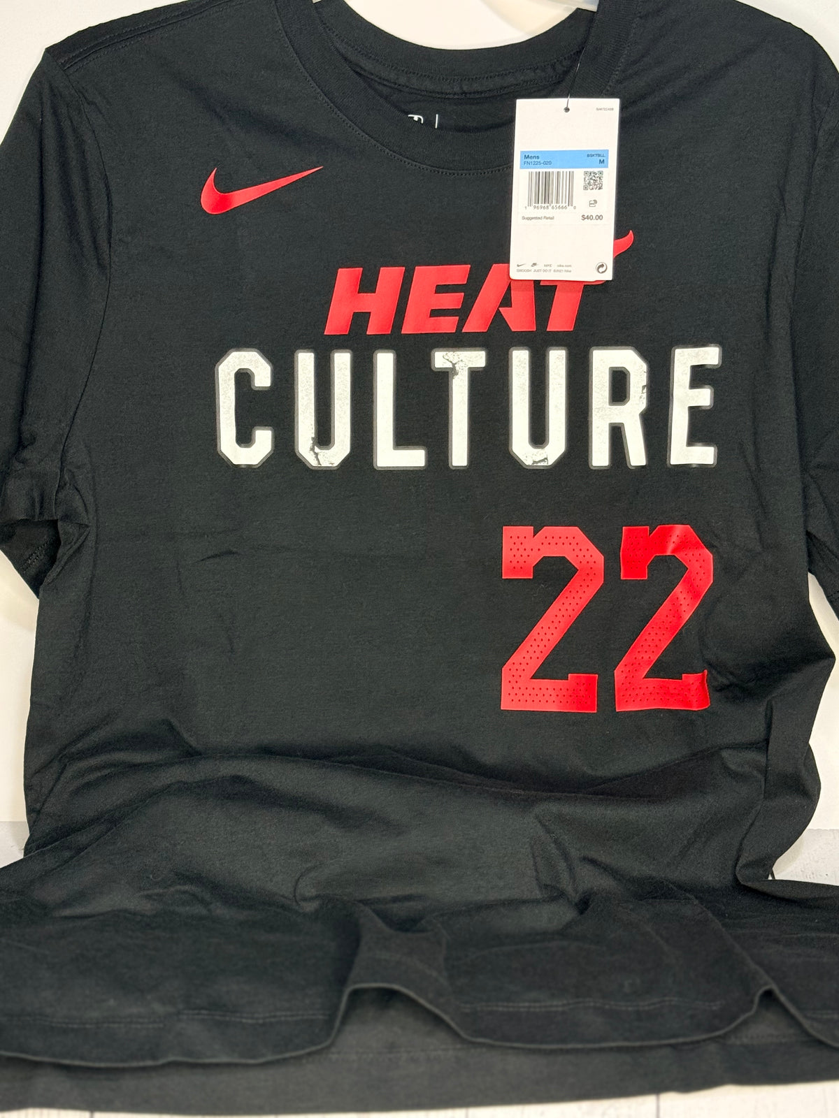 Men's Nike Jimmy Butler Black Miami Heat 2023/2024 City Edition Medium Tee