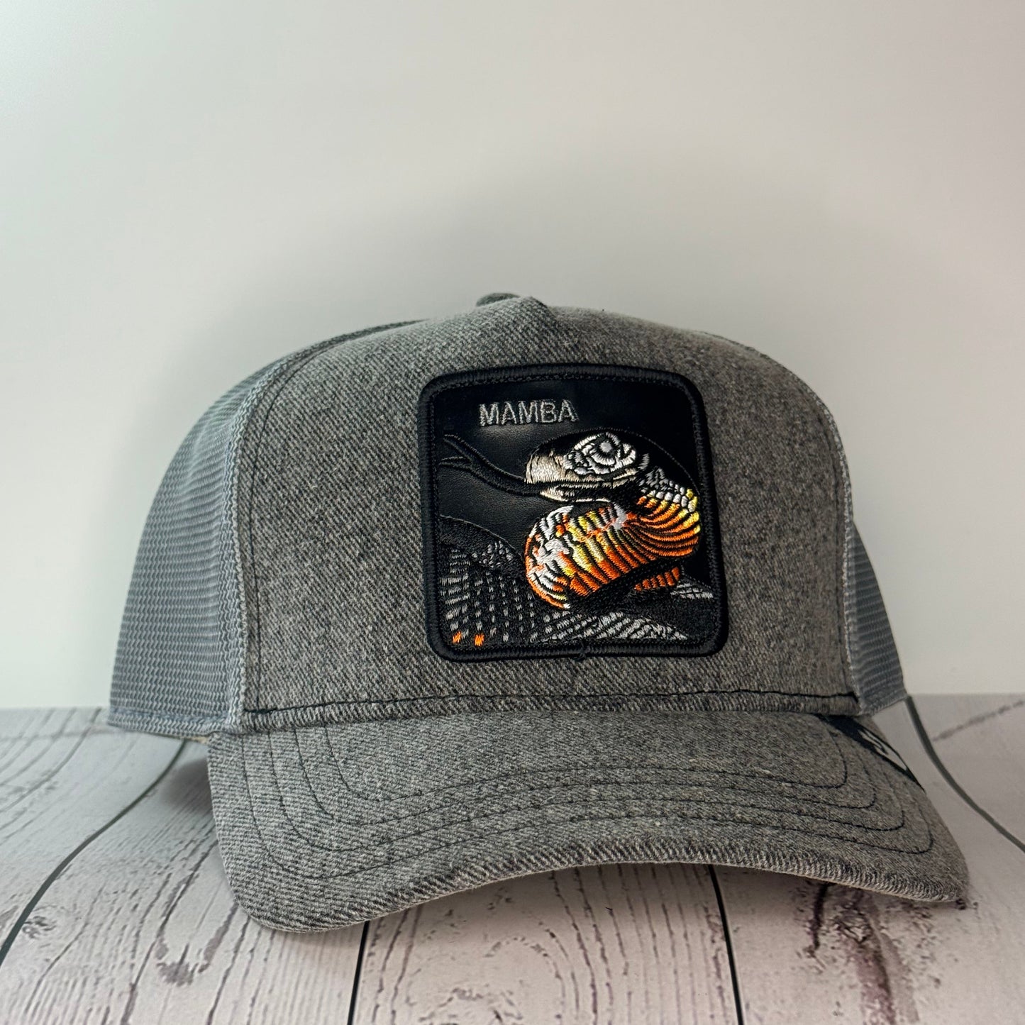 Goorin Bros “MAMBA” Trucker Hat – Grey – Adjustable Snapback
