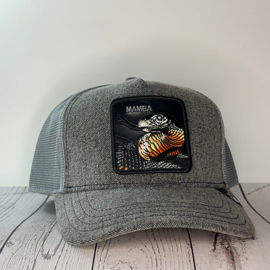 Goorin Bros “MAMBA” Trucker Hat – Grey – Adjustable Snapback