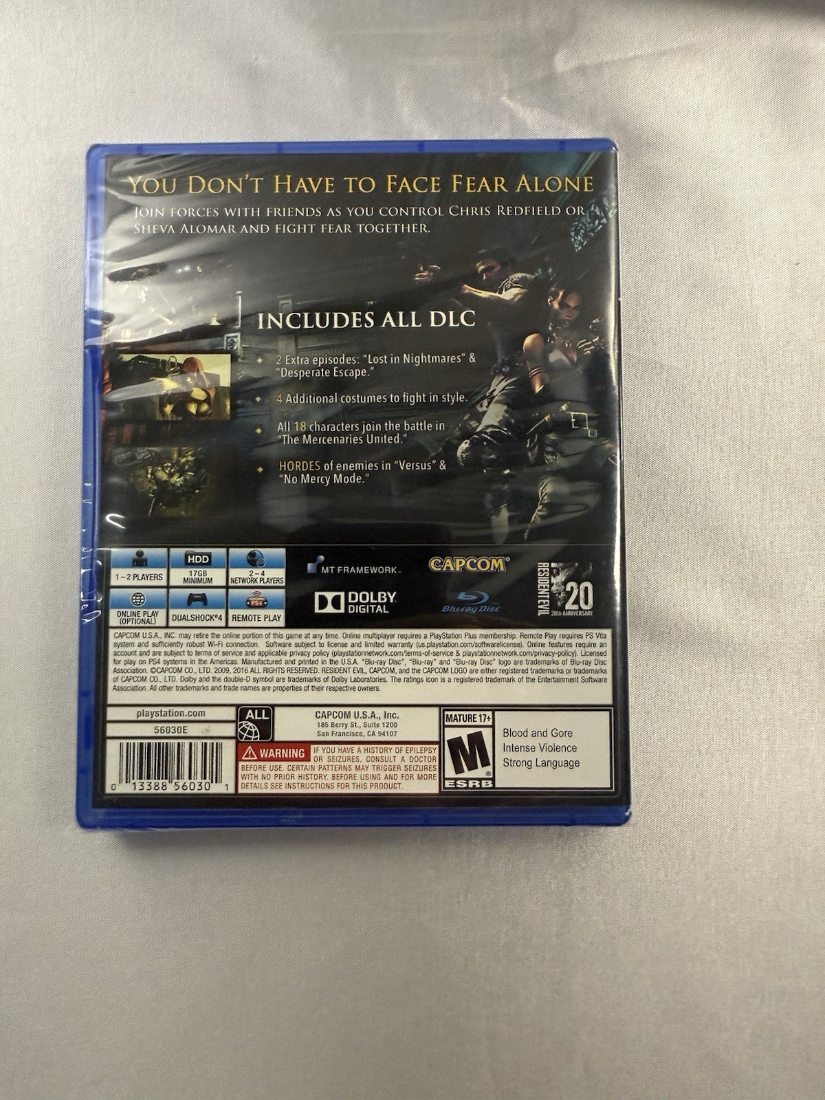 Resident Evil 5 – PS4 | Brand New & Factory Sealed