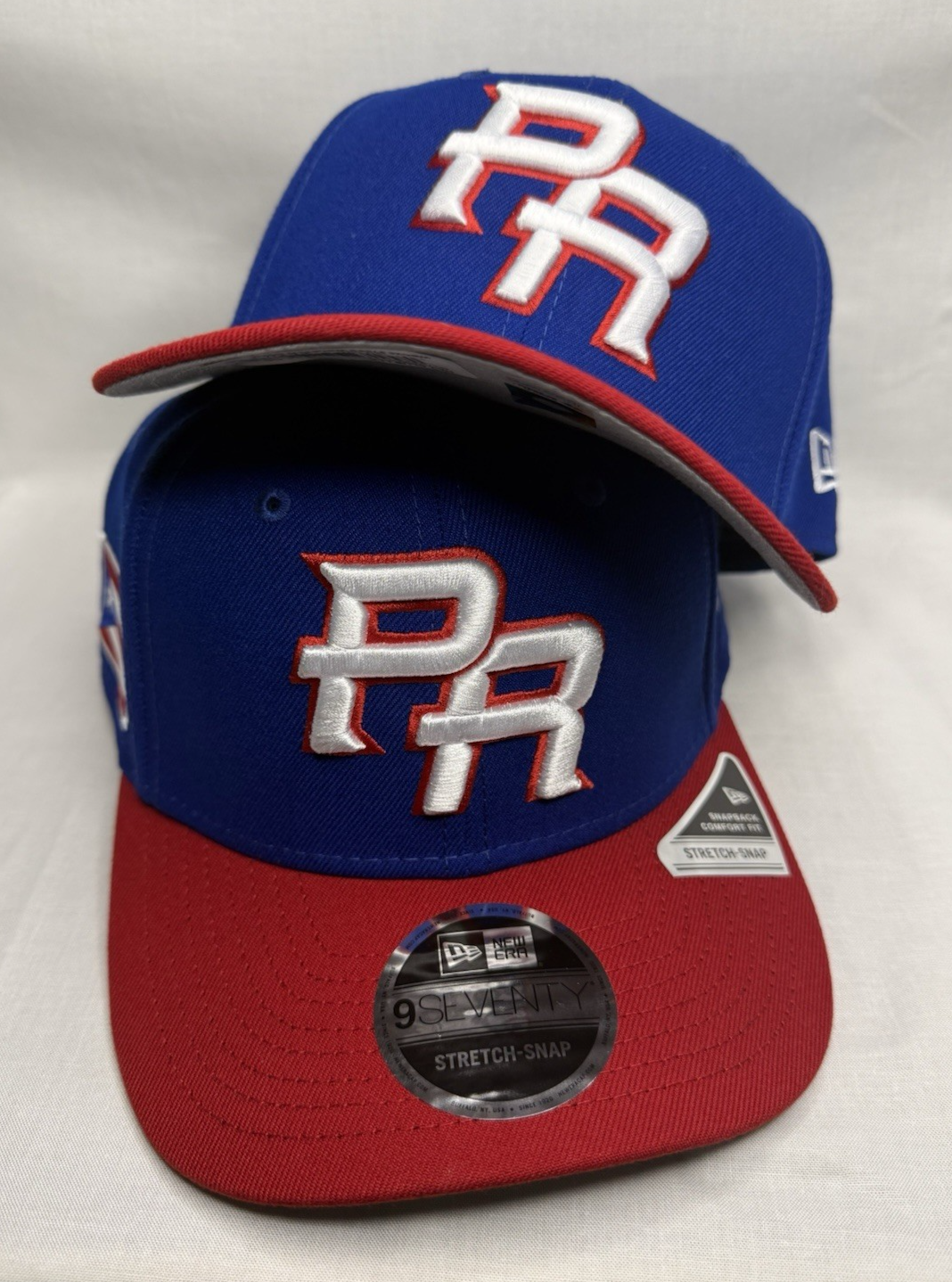 New Era 9SEVENTY Puerto Rico 2026 World Baseball Classic Snapback Hat Royal Red