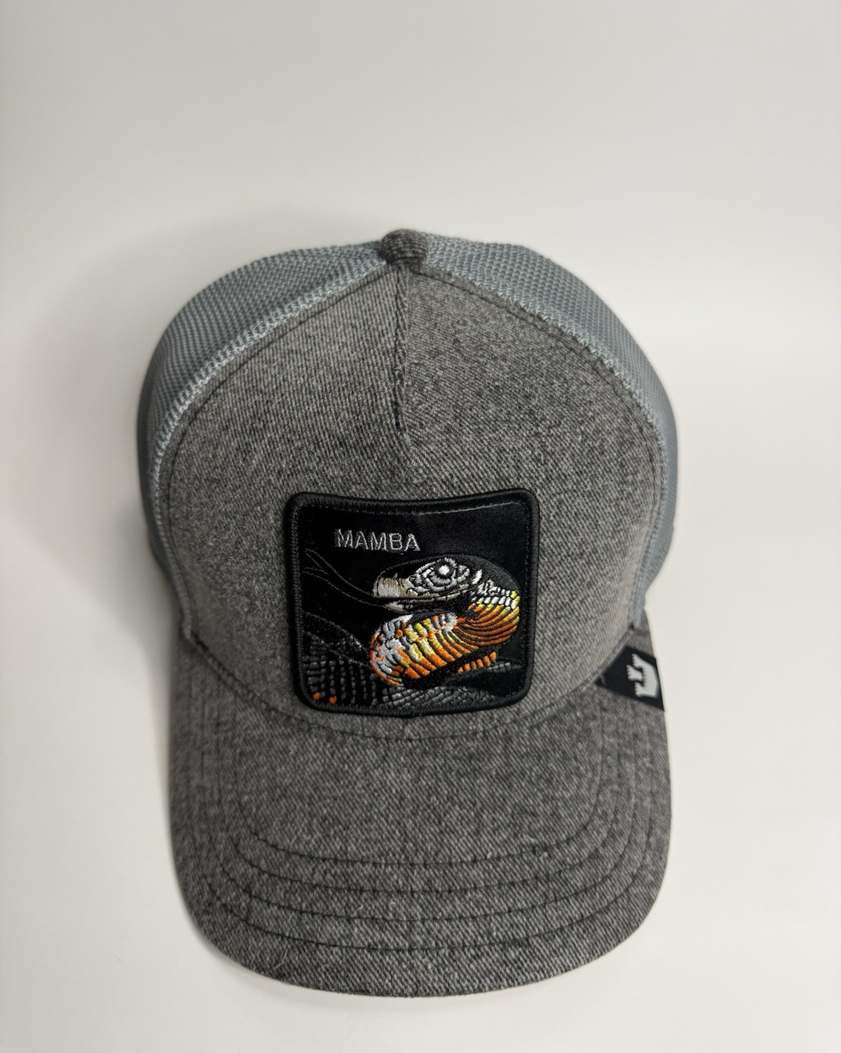 Goorin Bros “MAMBA” Trucker Hat – Grey – Adjustable Snapback