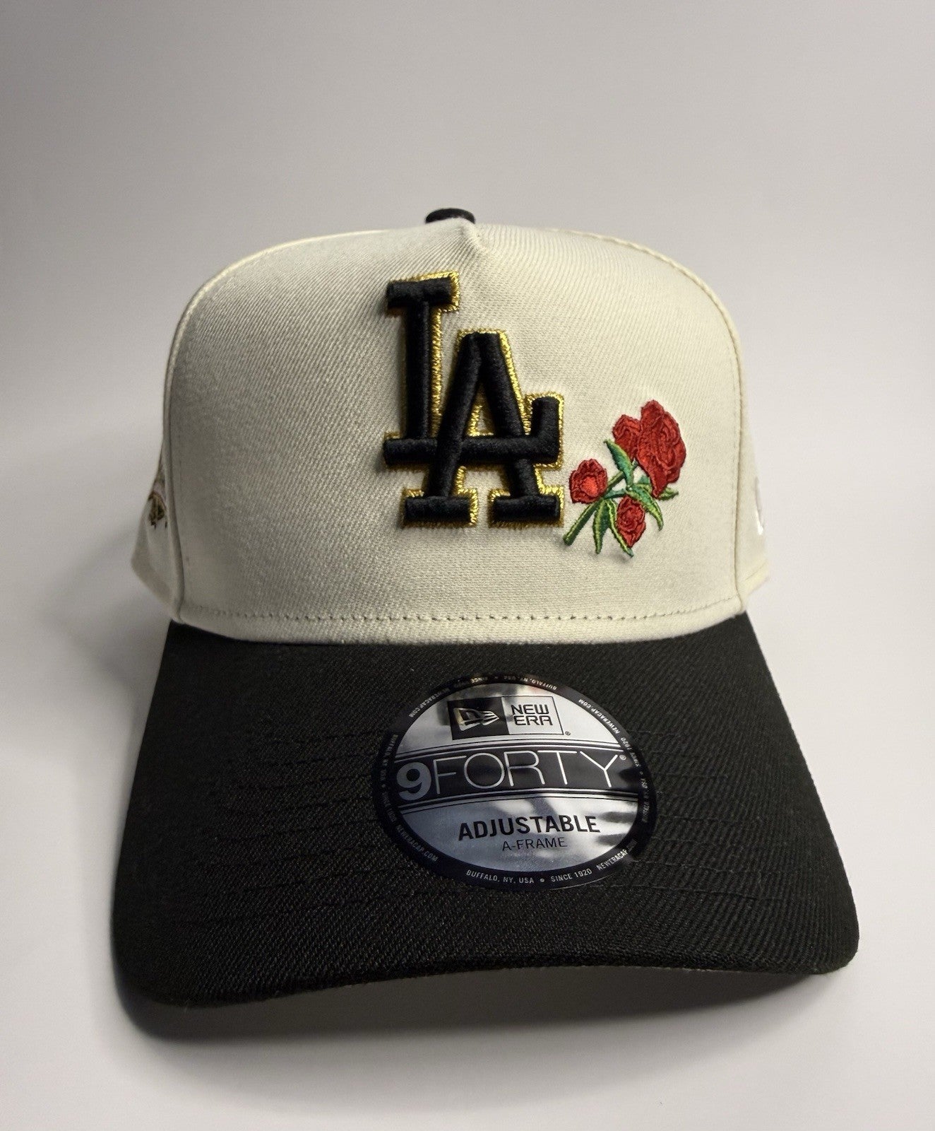 New Era 9FORTY A-Frame Los Angeles Dodgers Rose 40th Anniversary Patch Snapback