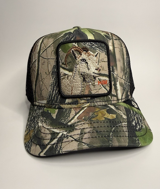 Goorin Bros “THE GOAT (HIM)” Trucker Hat – Camouflage – Adjustable Snapback