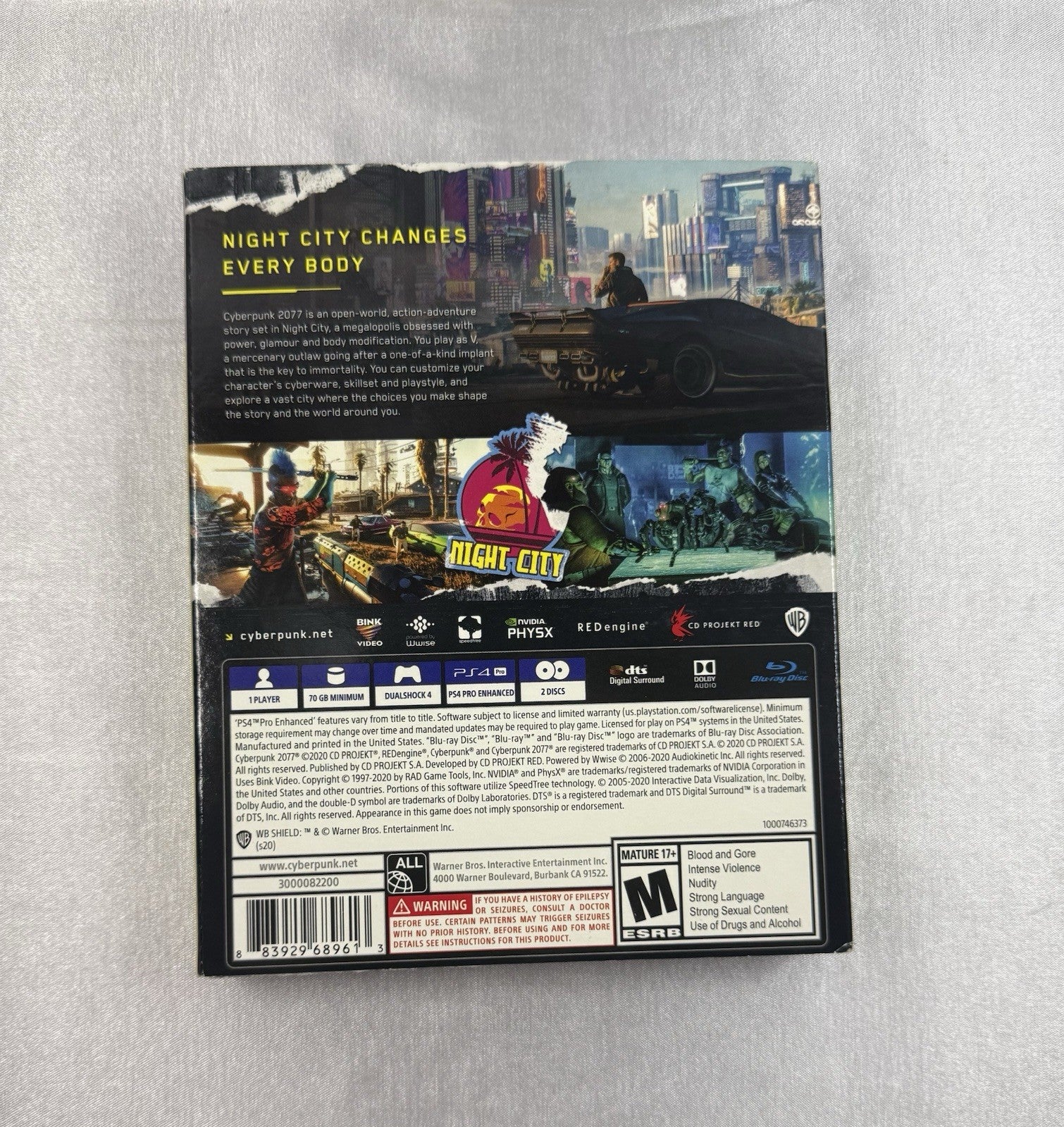 Cyberpunk 2077 – PS4 (Used) – Special Edition Extras Included