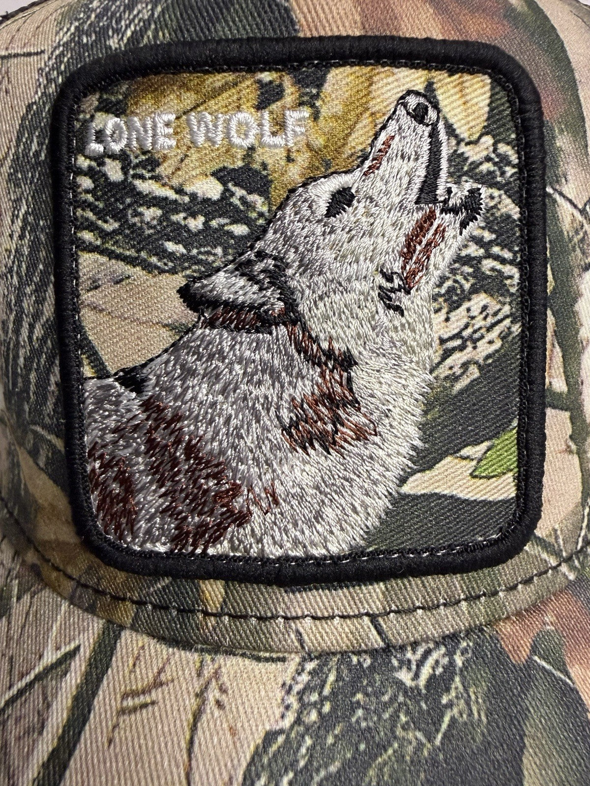 Goorin Bros “LONE WOLF” Trucker Hat – Camouflage – Adjustable Snapback
