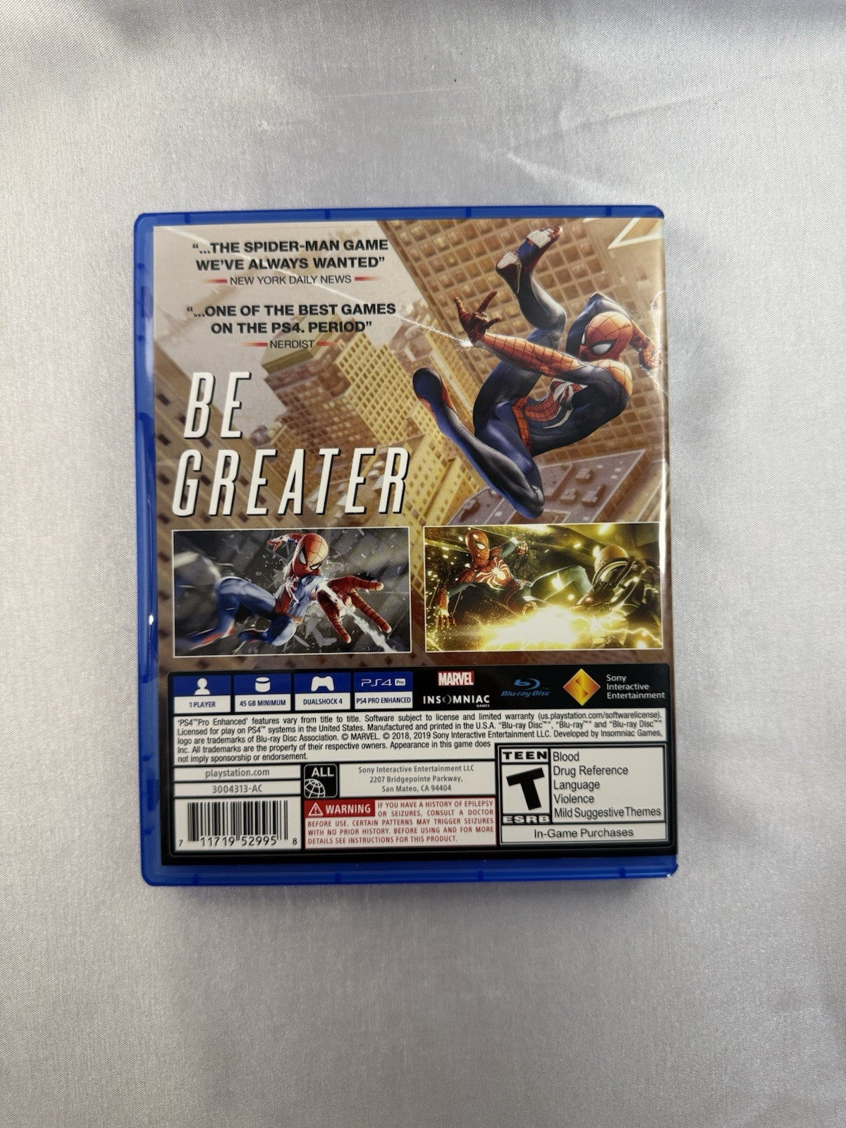 Marvel’s Spider-Man: Game of the Year Edition – PlayStation 4 (PS4) – CIB