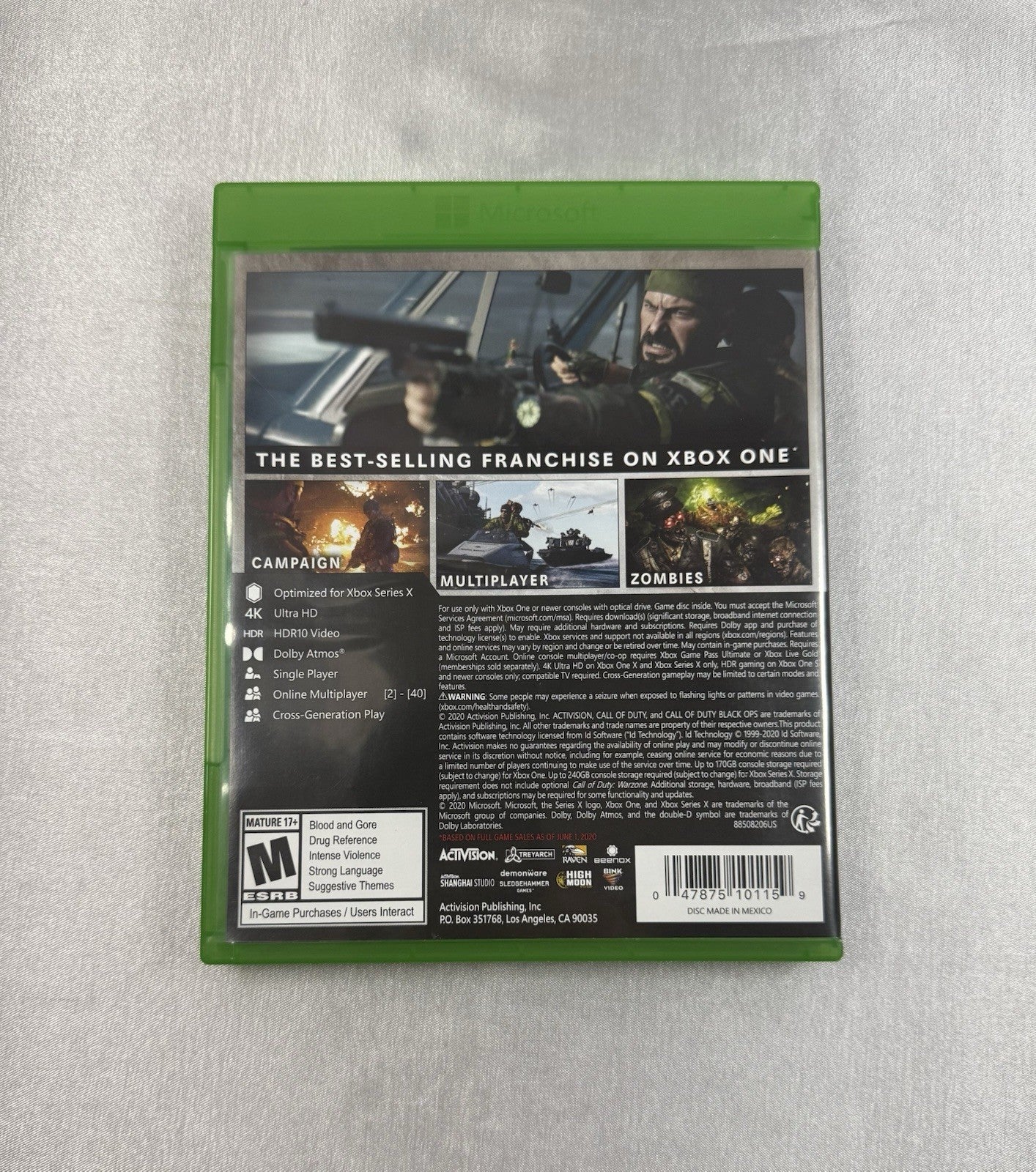 Call of Duty Black Ops Cold War Xbox Series X / Xbox One Game CIB Tested Working