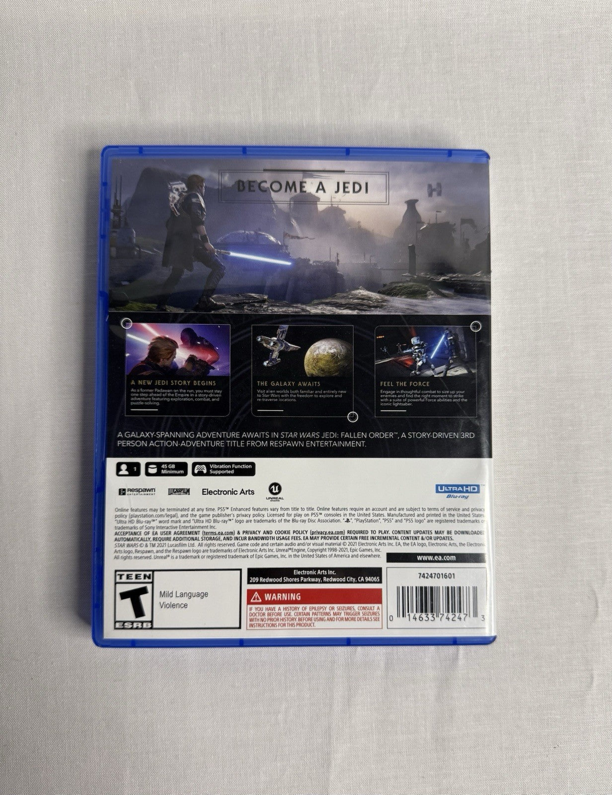 Star Wars Jedi Fallen Order PS5 Game CIB Tested Working PlayStation 5