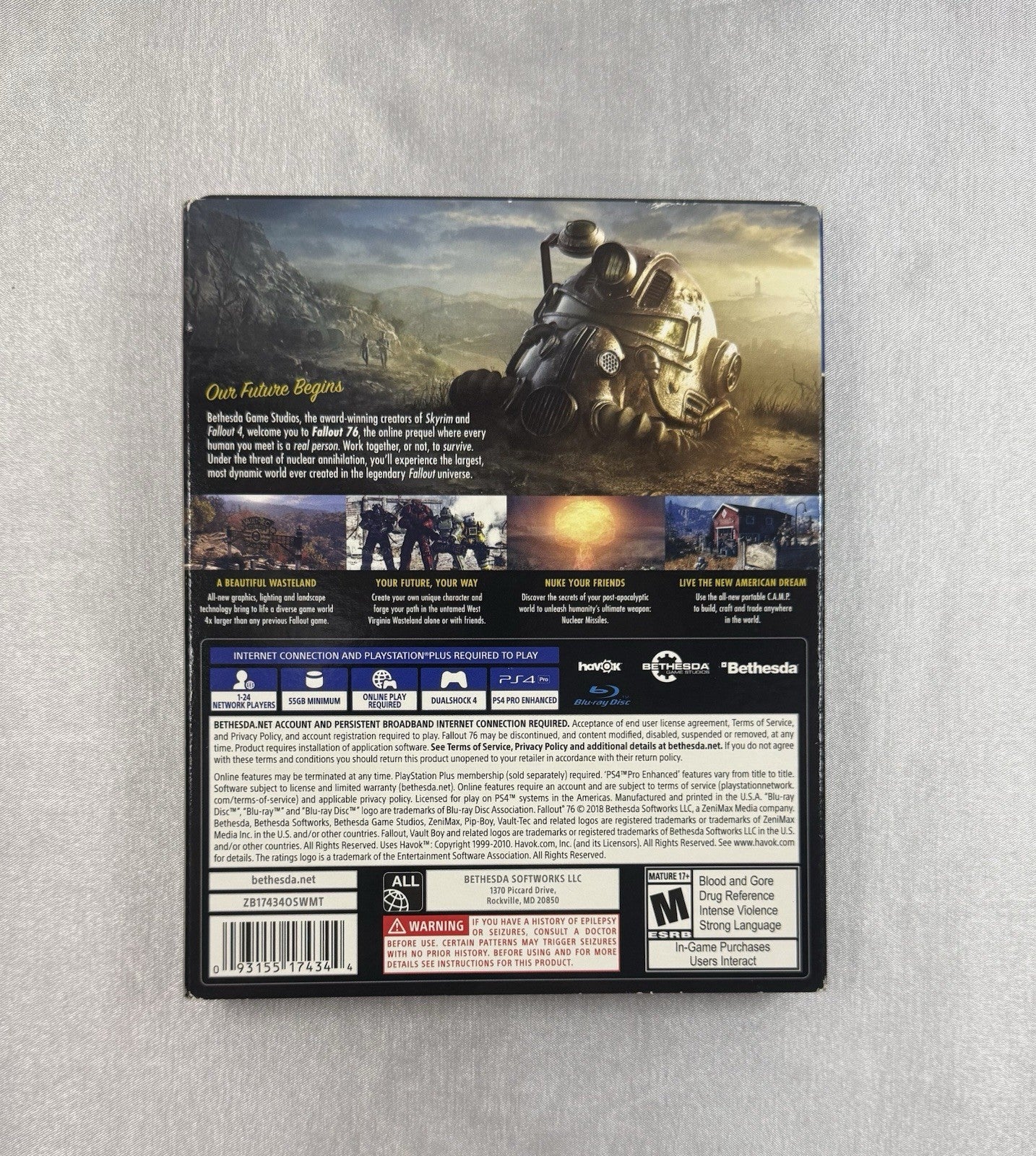 Fallout 76 – PS4 | Walmart Exclusive Steelbook Edition | Complete Set