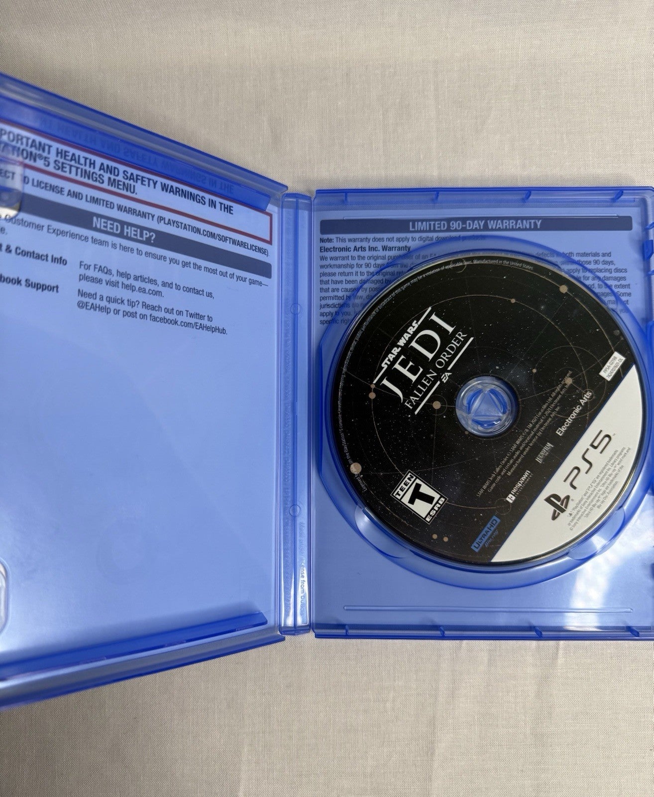 Star Wars Jedi Fallen Order PS5 Game CIB Tested Working PlayStation 5