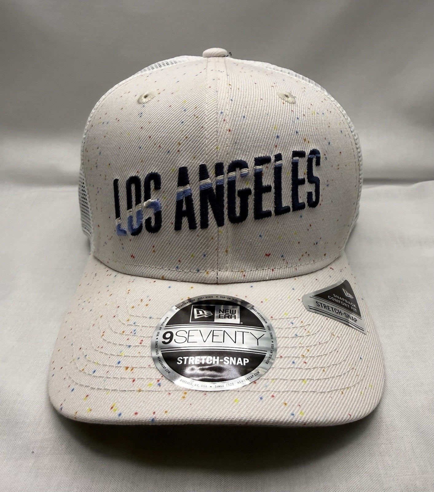 New Era 9Seventy Los Angeles Dodgers 2024 City Connect Speckle Snapback Trucker