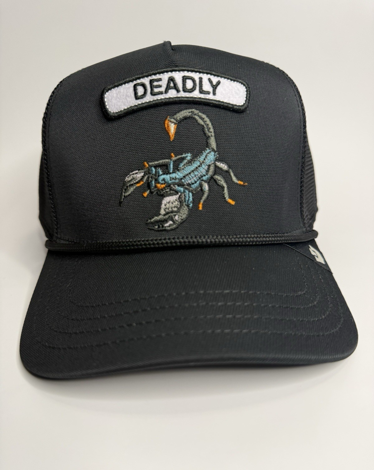 Goorin Bros “DEADLY” Scorpion Trucker Hat – Black – Adjustable Snapback