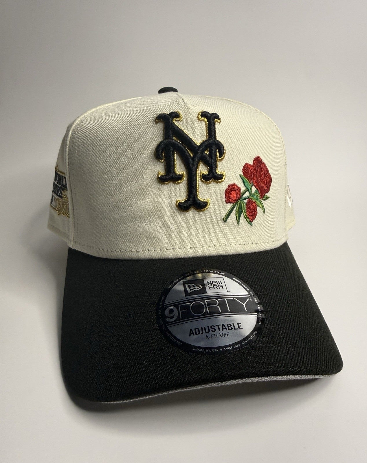 New Era 9FORTY A-Frame New York Mets Rose 1986 World Series Patch Snapback Hat