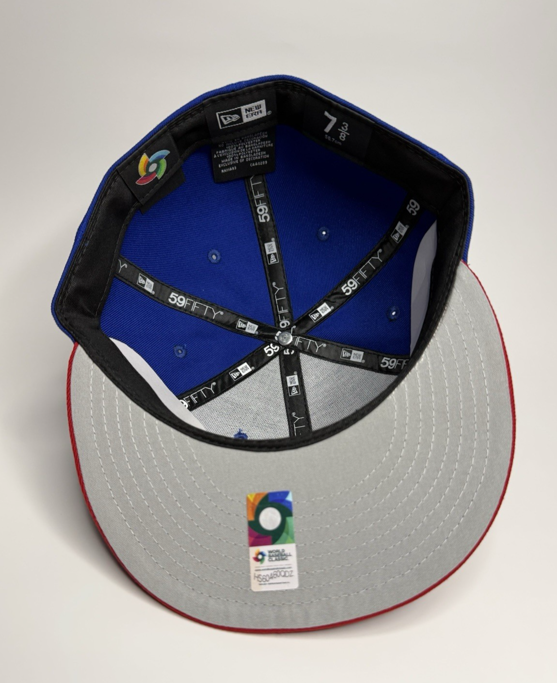 New Era 59FIFTY Puerto Rico WBC 2026 Fitted Hat – Royal/Red - Size 7 3/8