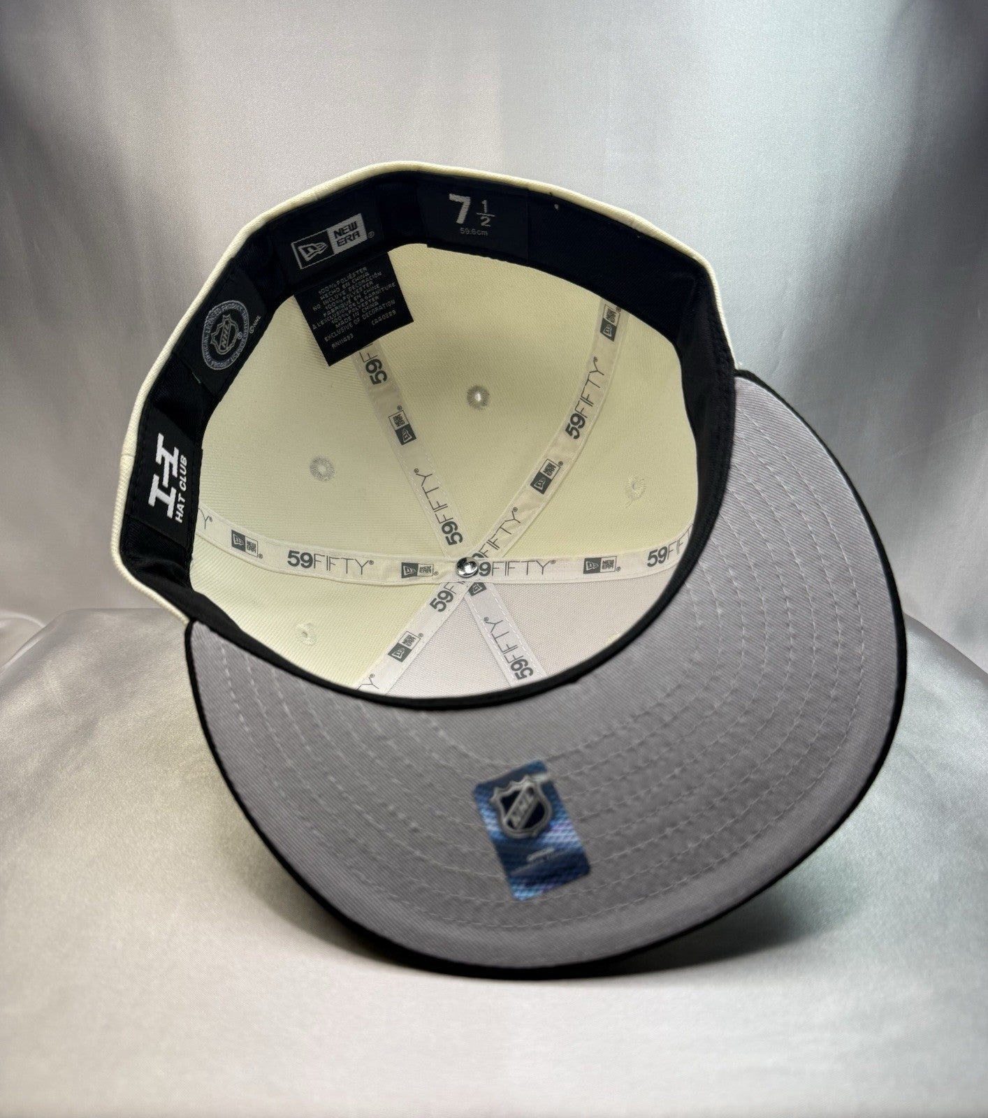 New Era 59FIFTY Los Angeles Kings Hat – Cream/Black – Fitted Size 7 1/2