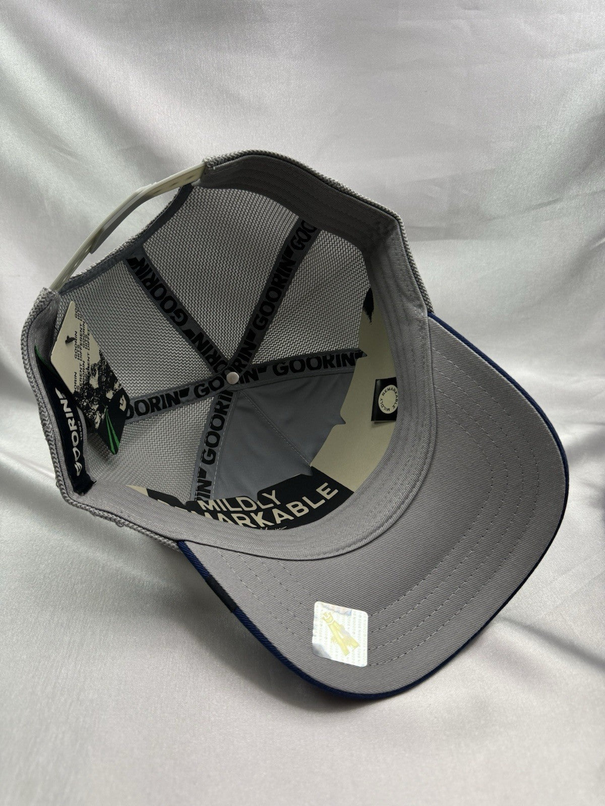 Goorin Bros Cuervo Tricolor Trucker Hat – Gray Crown | Blue Visor | Mesh Back