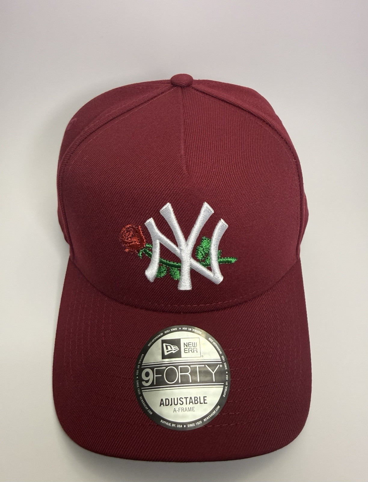 New Era 9FORTY A-Frame New York Yankees “Rose” Snapback 🌹 Cardinal Red