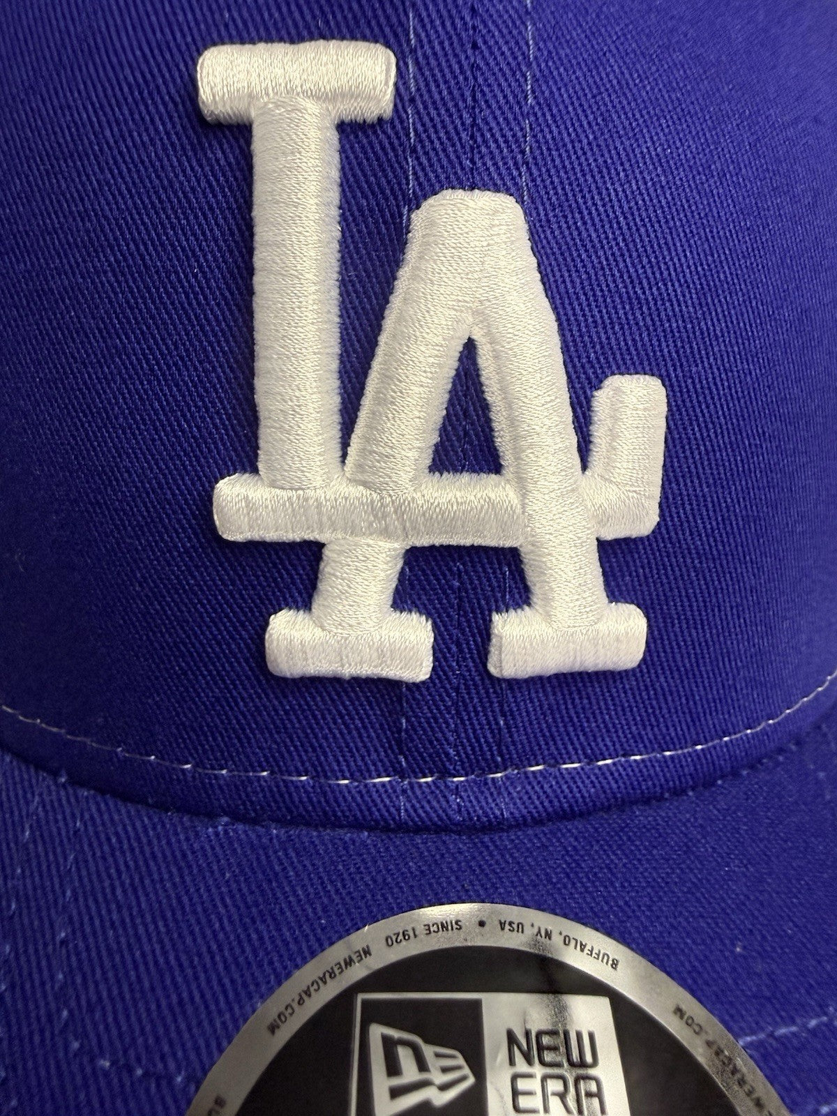New Era 9SEVENTY Los Angeles Dodgers Trucker Snapback Hat Royal White Mesh