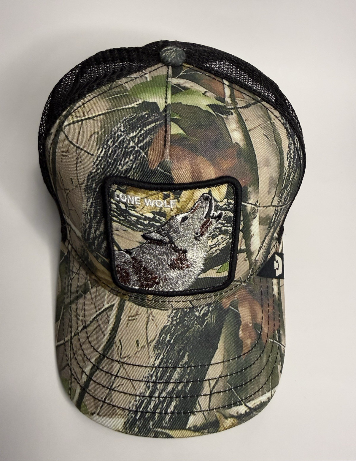 Goorin Bros “LONE WOLF” Trucker Hat – Camouflage – Adjustable Snapback