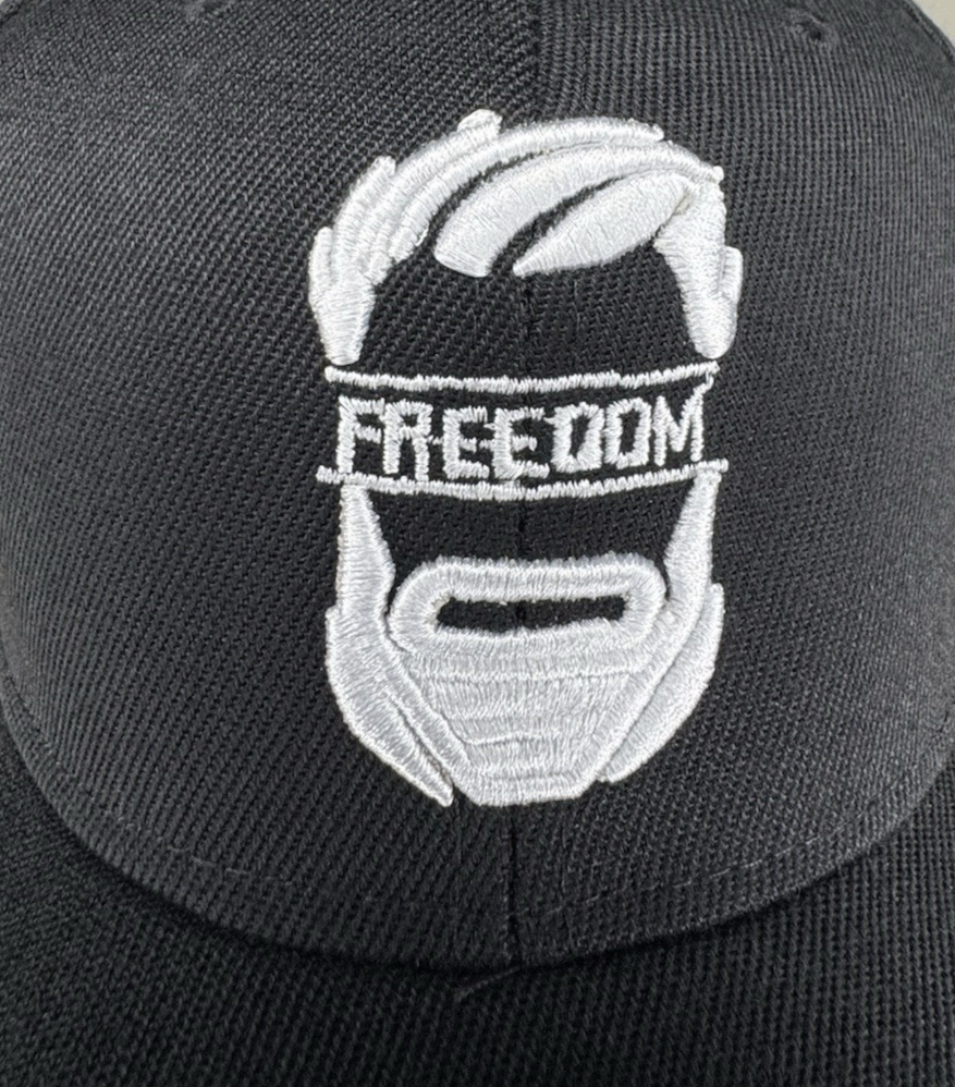 Freedom Beard Trucker Hat – Black & White Edition