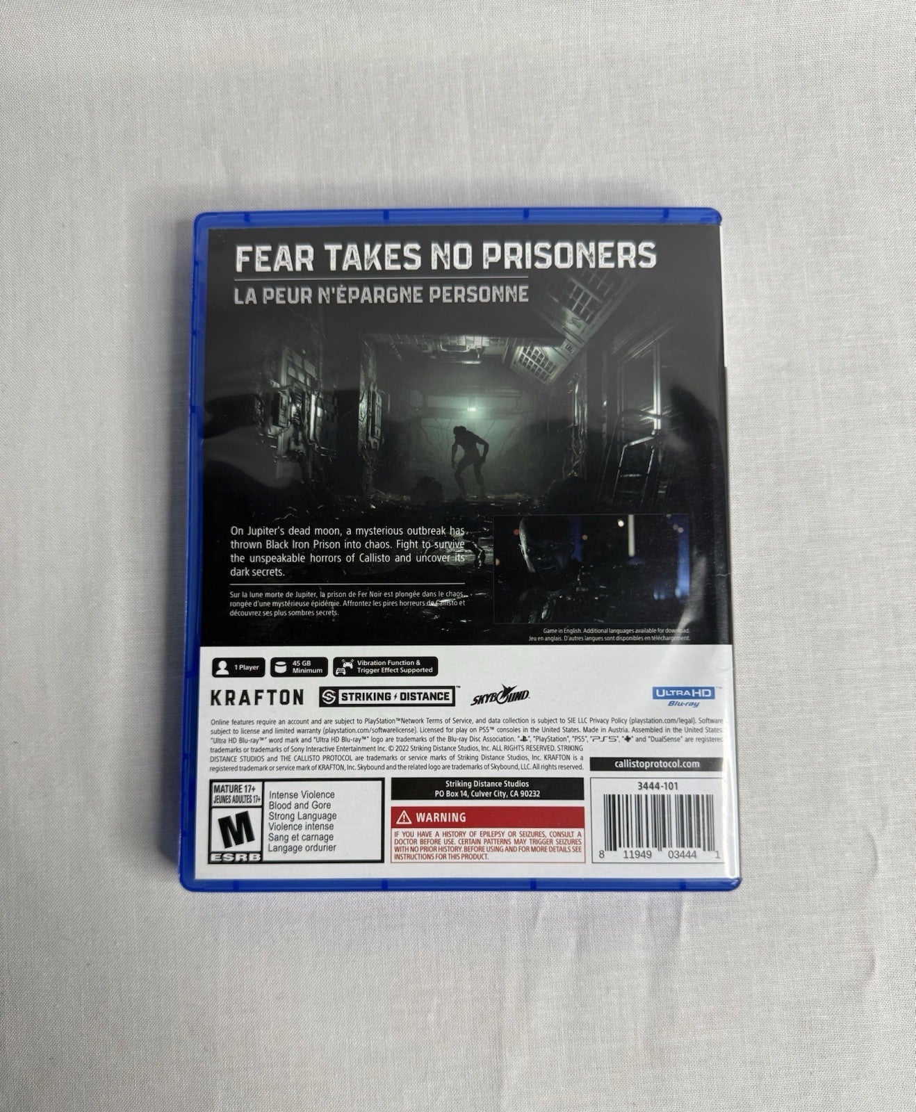 The Callisto Protocol PS5 Game CIB Tested Working PlayStation 5