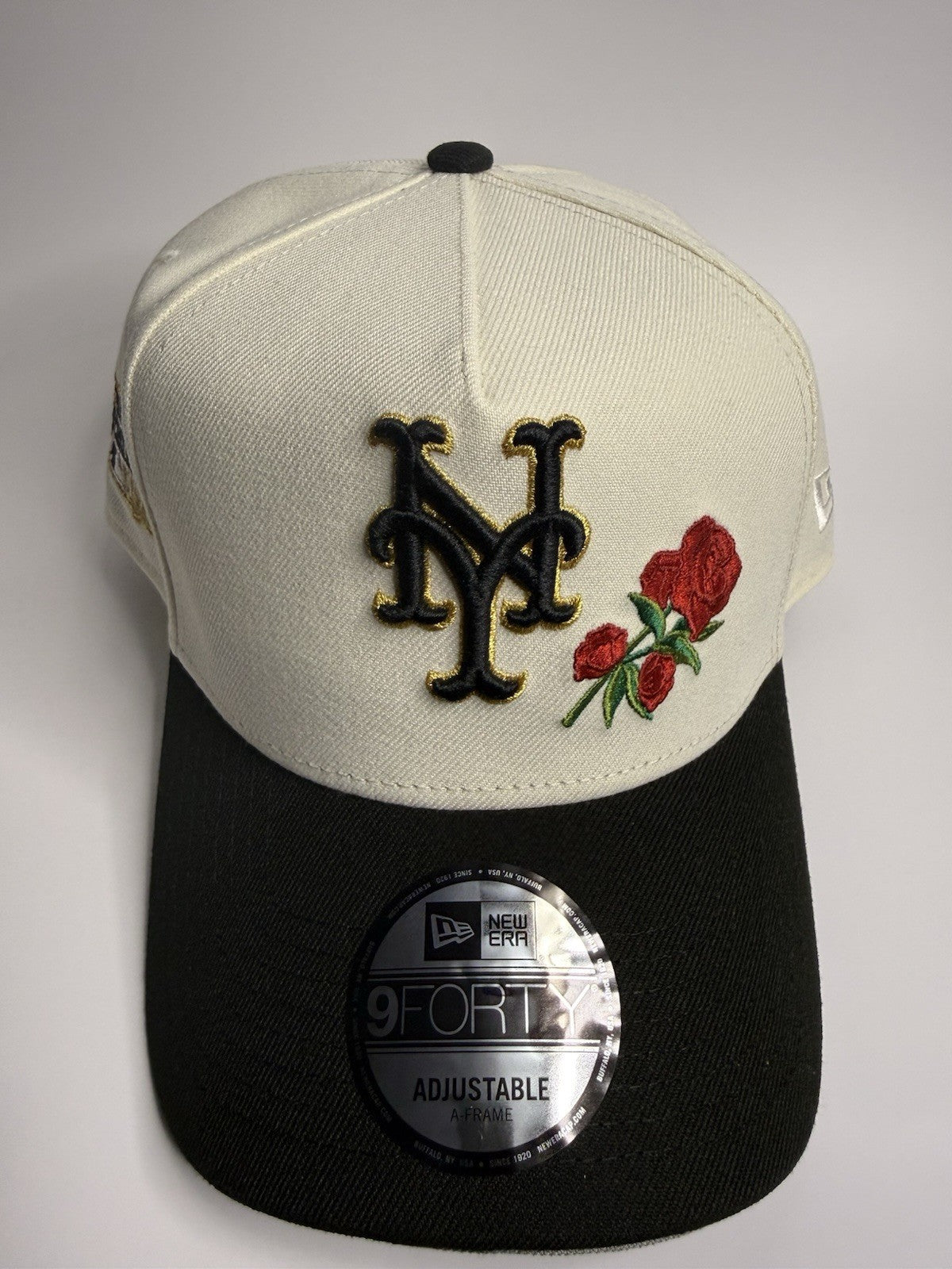New Era 9FORTY A-Frame New York Mets Rose 1986 World Series Patch Snapback Hat