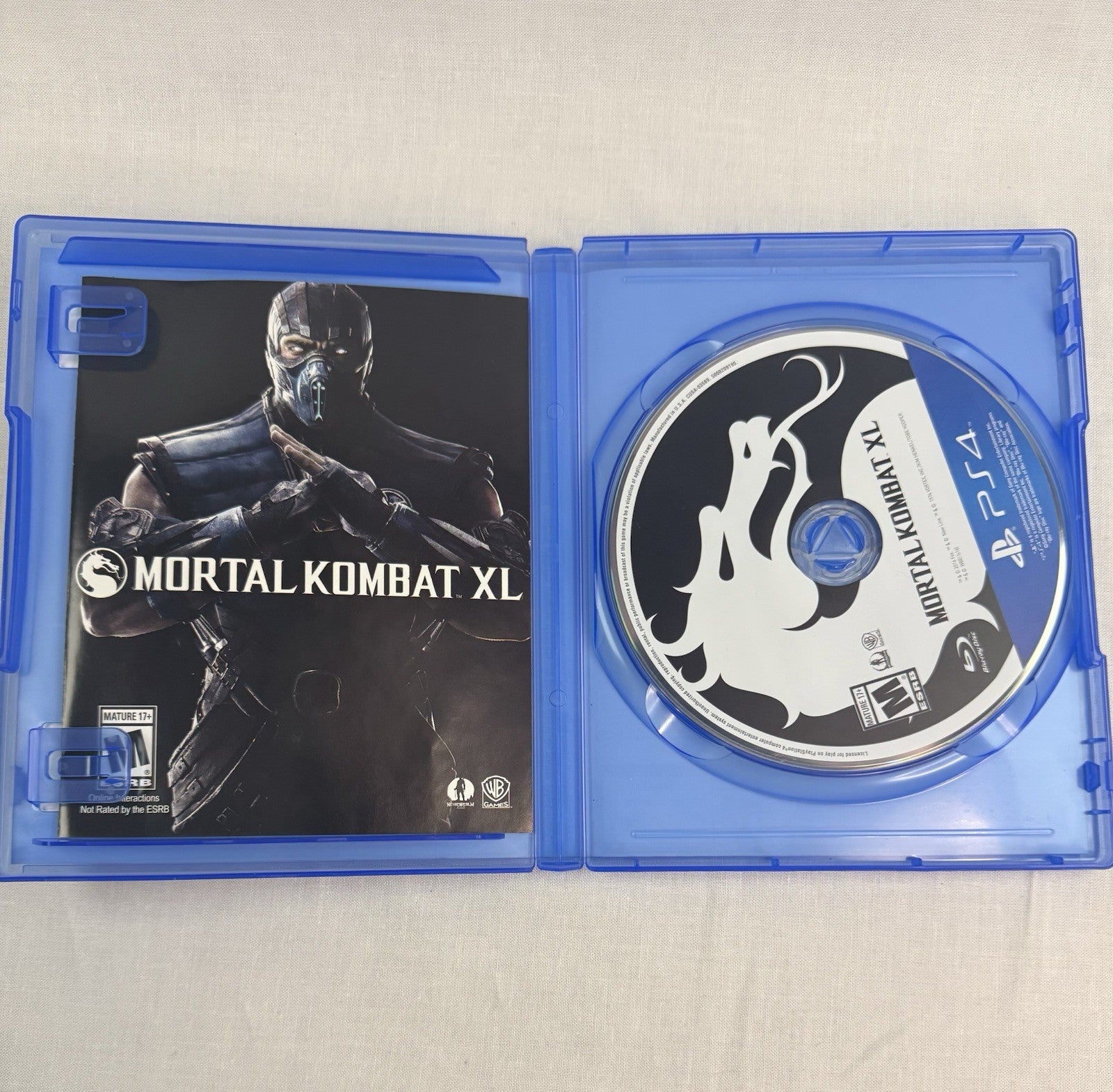 Mortal Kombat XL PS4 CIB Complete Tested All DLC Fighters