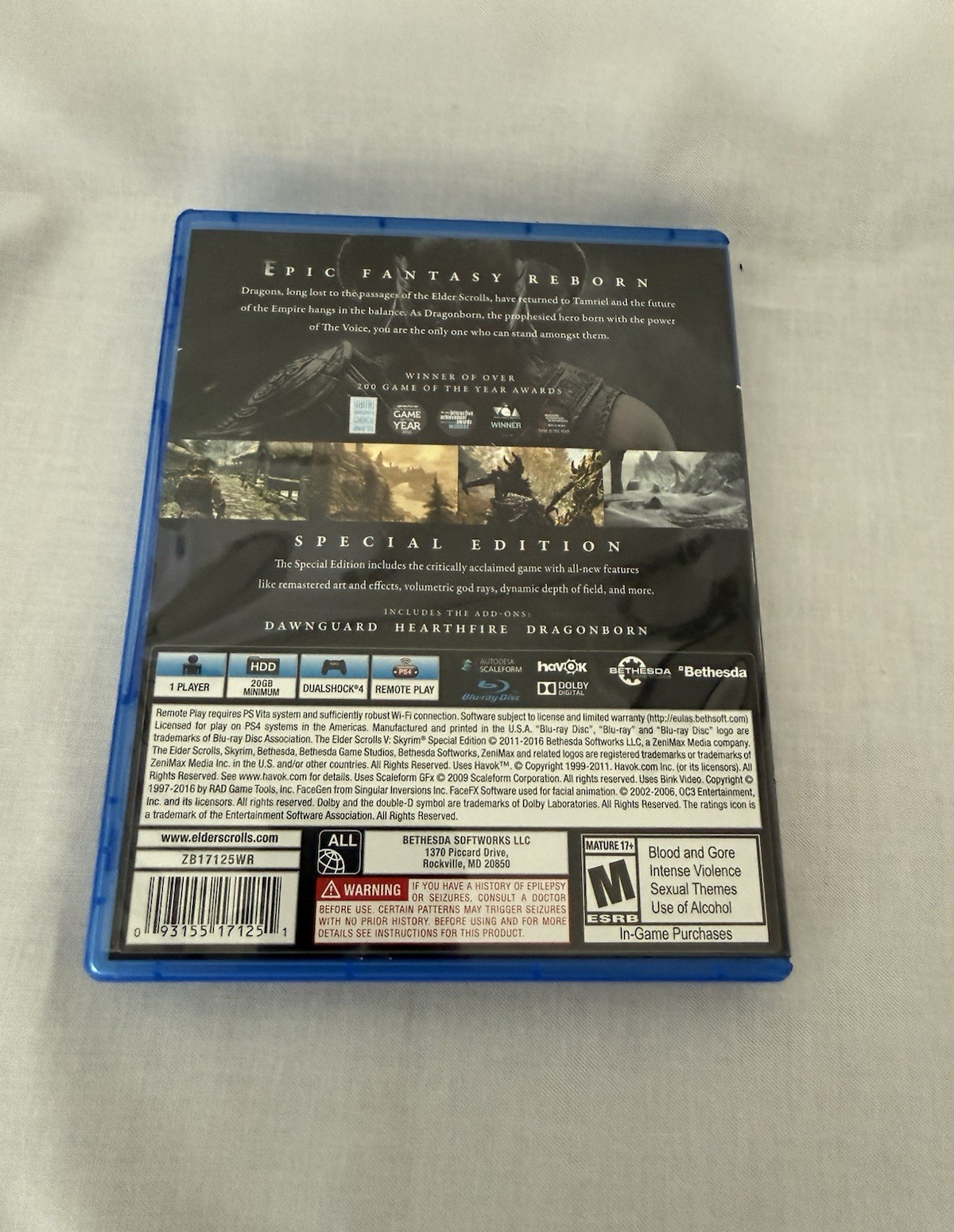 The Elder Scrolls V: Skyrim – Special Edition | PS4 Used | Complete In Box (CIB)