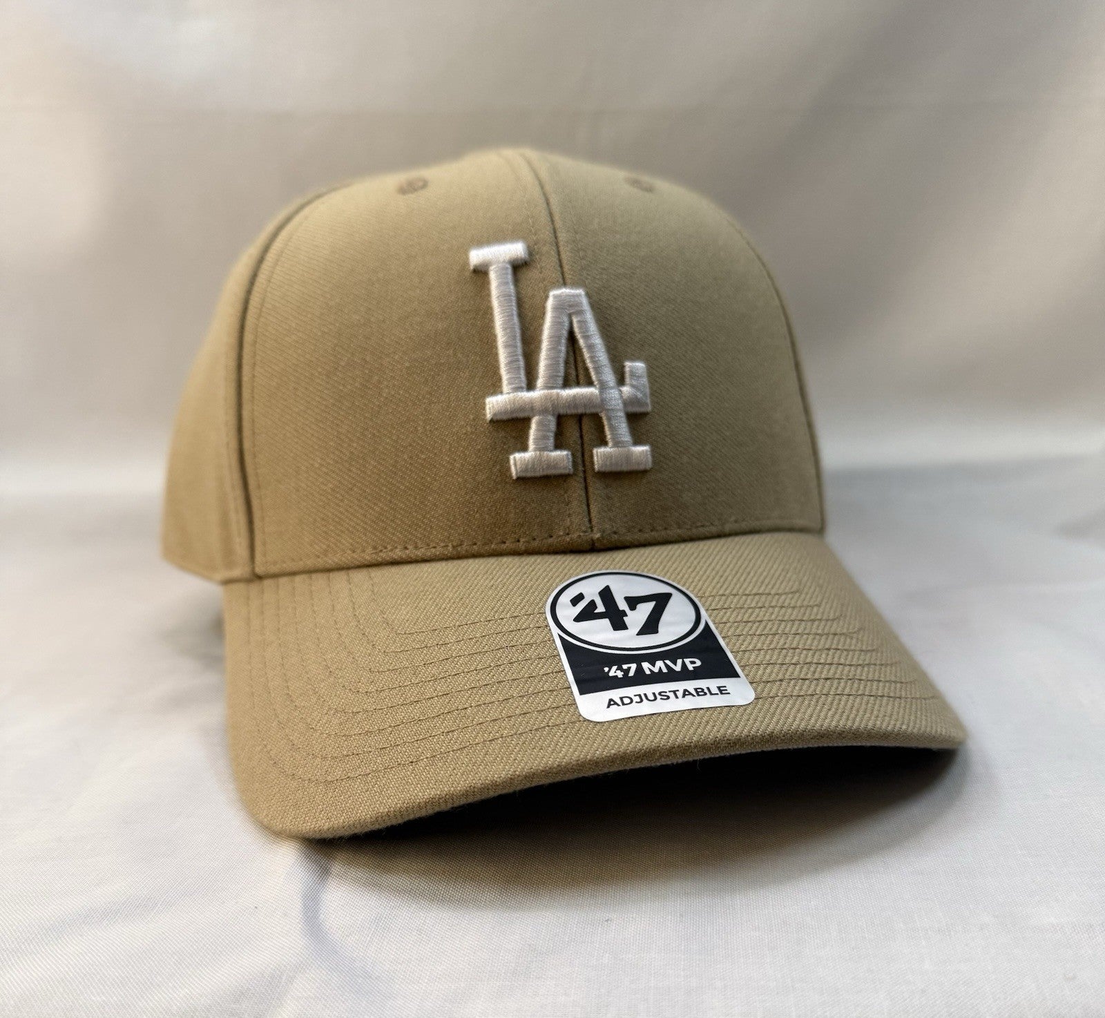 ‘47 Los Angeles Dodgers MVP Adjustable Hat MLB - Khaki/White