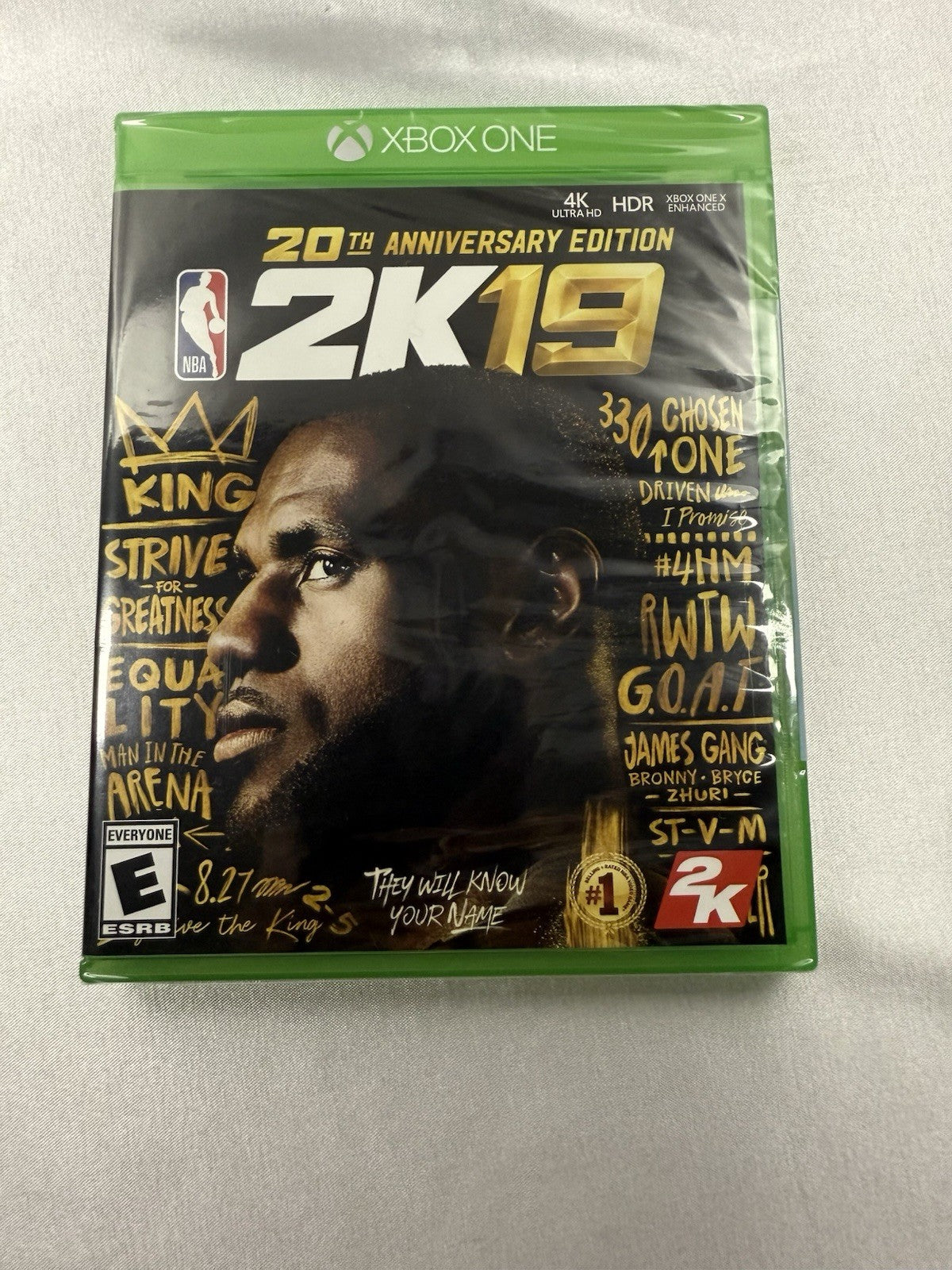 NBA 2K19 20th Anniversary Edition (Microsoft Xbox One, 2018) Complete W/ Poster