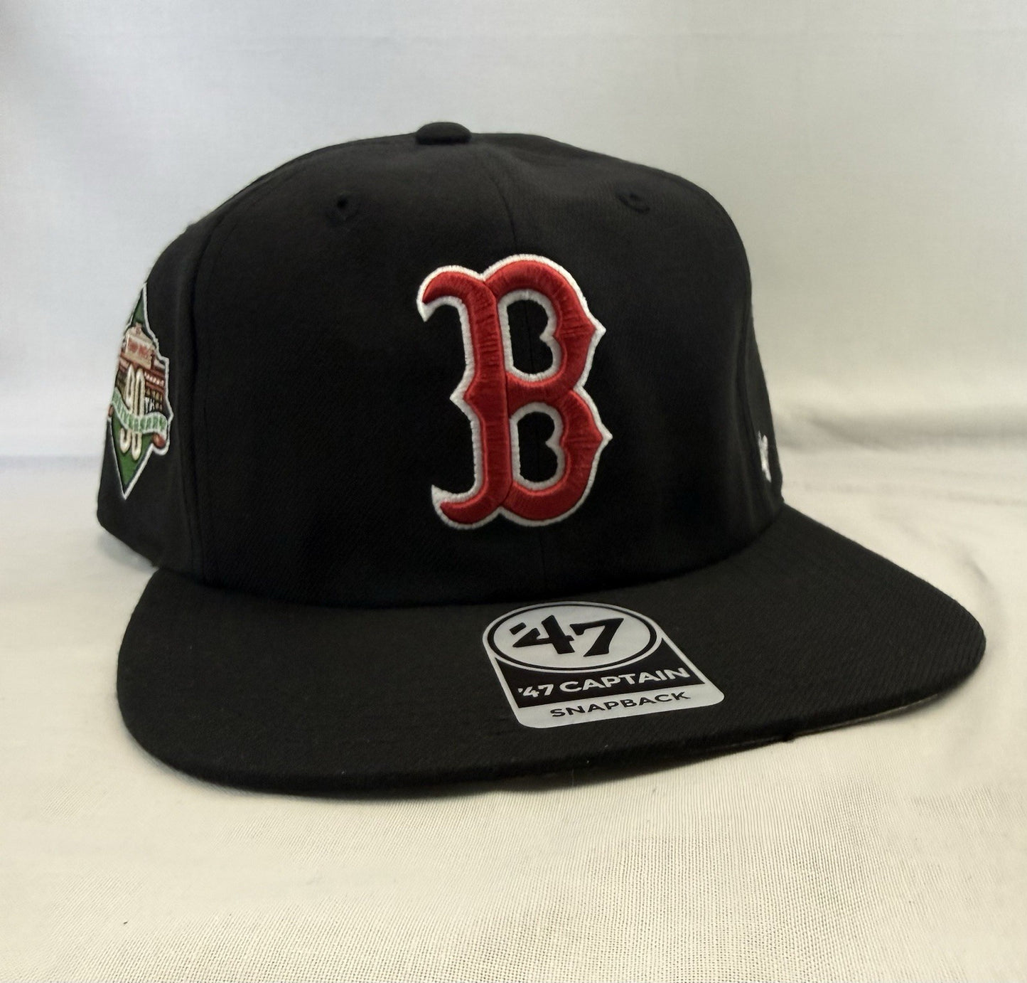 ‘47 Brand Black Dome Sureshot Captain Boston Red Sox Adjustable Hat - Black