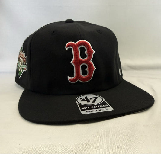 ‘47 Brand Black Dome Sureshot Captain Boston Red Sox Adjustable Hat - Black