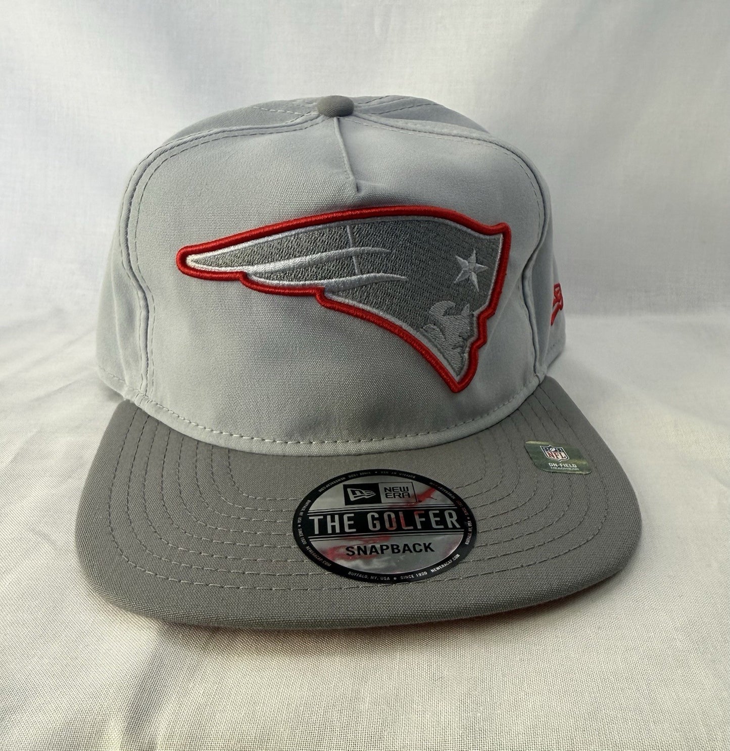 New England Patriots New Era 2024 NFL Training Camp Golfer Snapback Hat 