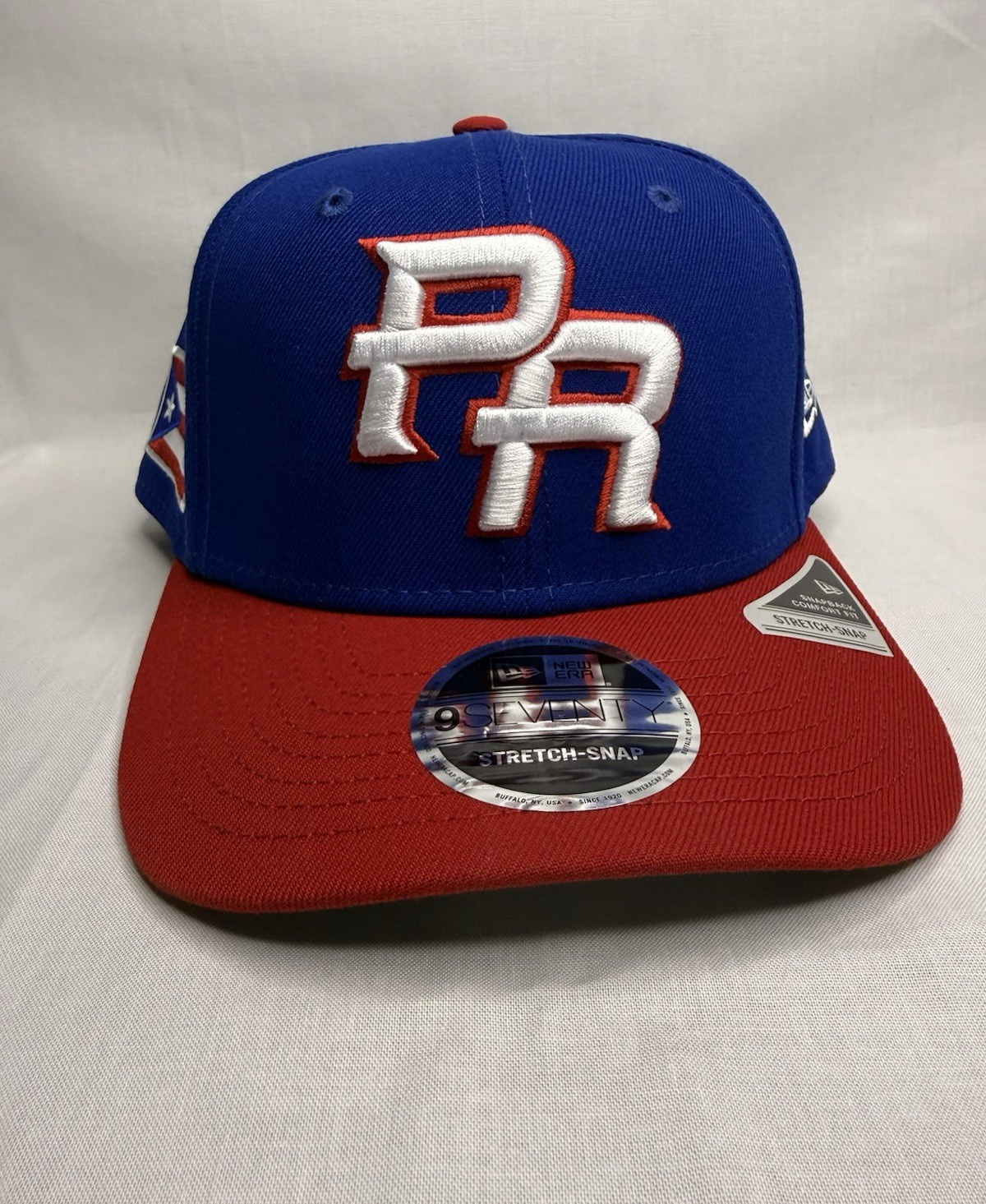 New Era 9SEVENTY Puerto Rico 2026 World Baseball Classic Snapback Hat Royal Red