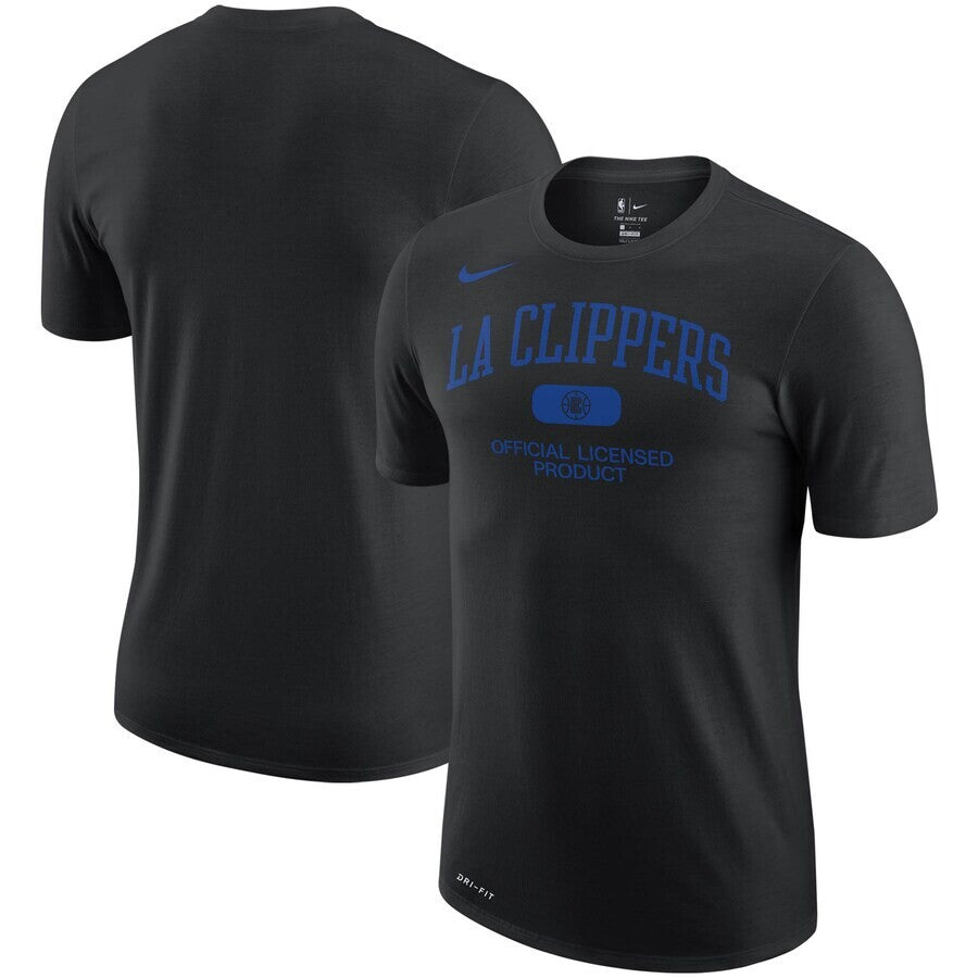 Men's LA Clippers Nike Black Essential Heritage Performance Medium Tee